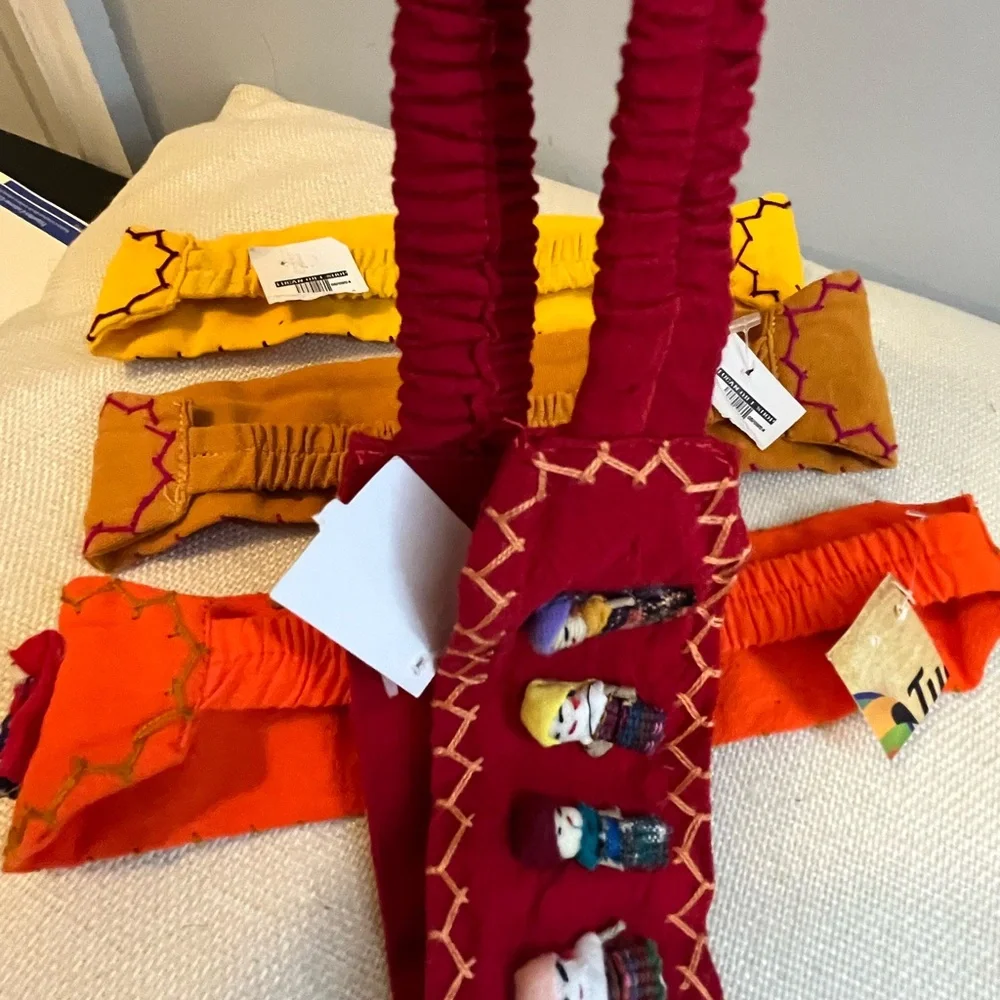 NWT Colorful Handmade Dolls Headbands from Mexico 🇲🇽